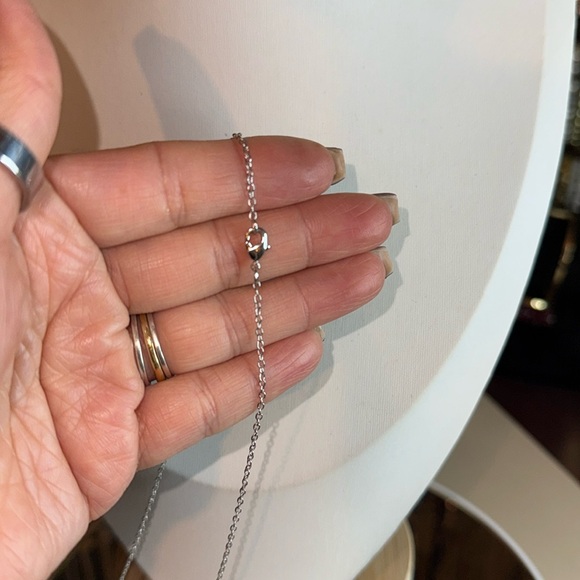 Cat eye leaf pendant necklace - Picture 3 of 4